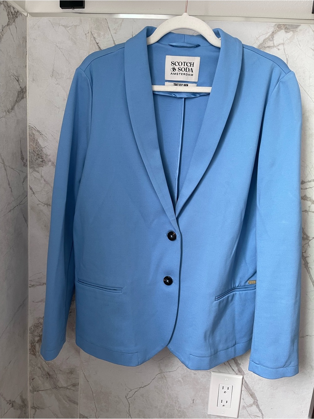 Scotch & Soda Powder Blue Tailored Blazer